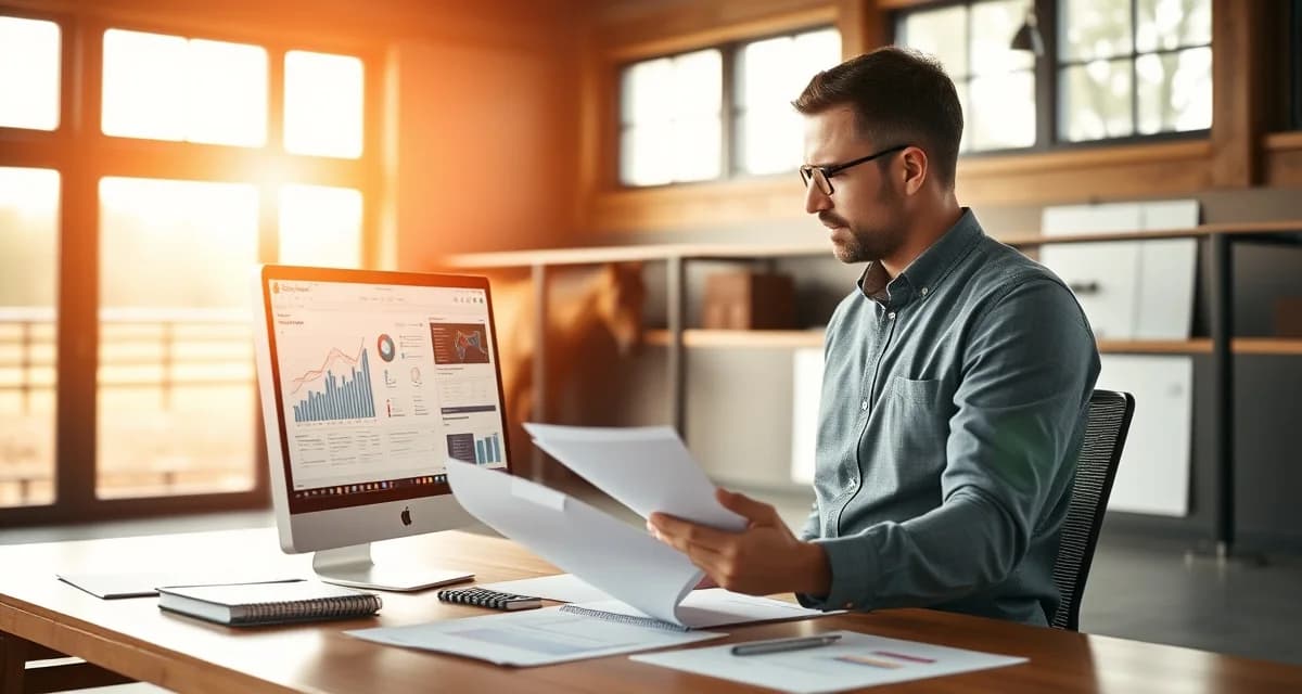 Equine business owner planning growth strategy for horse barn operations using professional management software and capacity planning tools