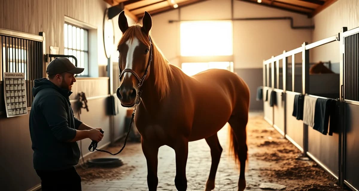Farrier scheduling specialized gaited horse barn operations with management charts for Tennessee Walker conditioning and trainer coordination