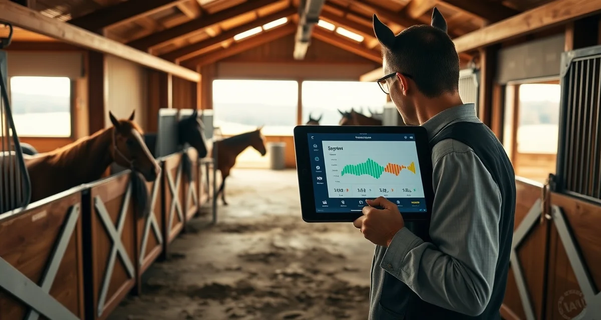 Horse barn management software interface helping Pennsylvania equine facility operators organize stables and track horses digitally