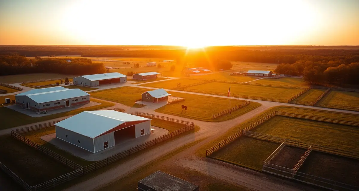 Modern Rhode Island equestrian facility with barns and pastures managed with professional barn management software