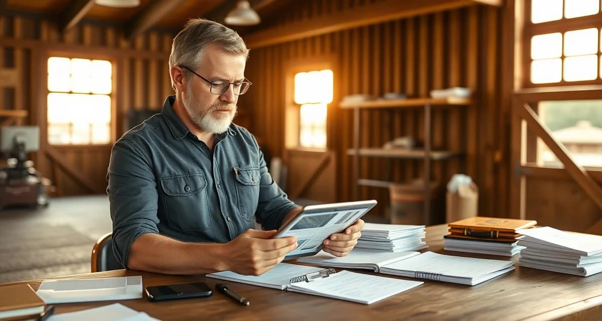 Western barn manager reviewing complex billing scenarios for arena fees and roping box rentals using equine management software
